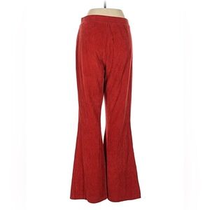 Arie Red Flared Corduroy Pants
